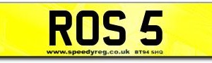 ROS 5 Number Plates