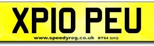 Pope's Number Plate