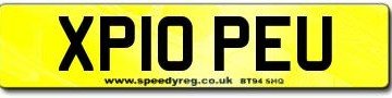 Pope's Number Plate