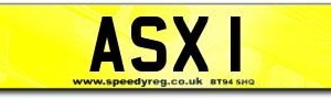 ASX 1 Number Plate