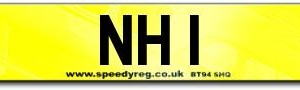 NH 1 Number Plate