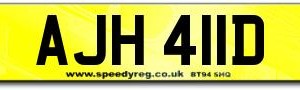 AJH 411D Number Plates