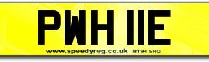 P White Personalised Number Plates