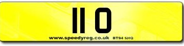 11 O Number plates