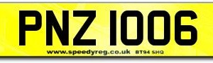 PNZ 1006 Number Plates