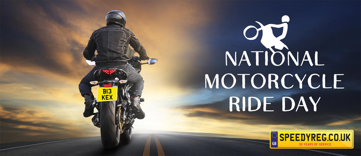 National Motorcycle Ride Day 14th Oct Number Plates for Bikes