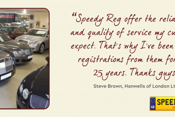 Hanwells Customer Thanks - Speedy Reg