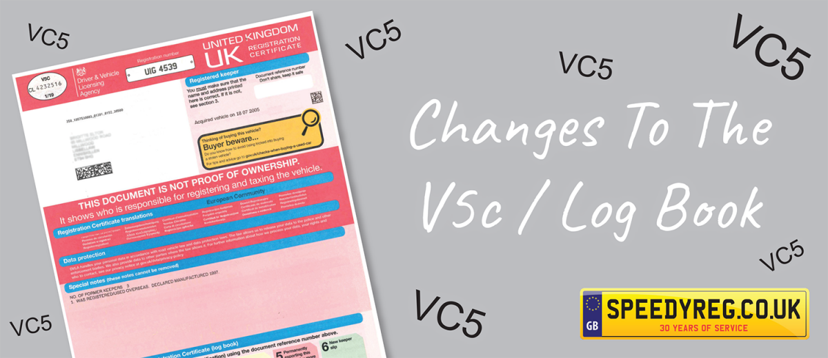 V5C / Log Book Changes in April 2019 What's Changing?